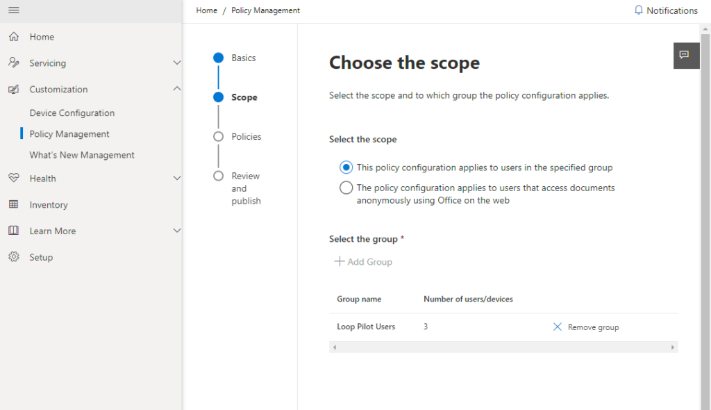 Enable Microsoft Loop in the tenant